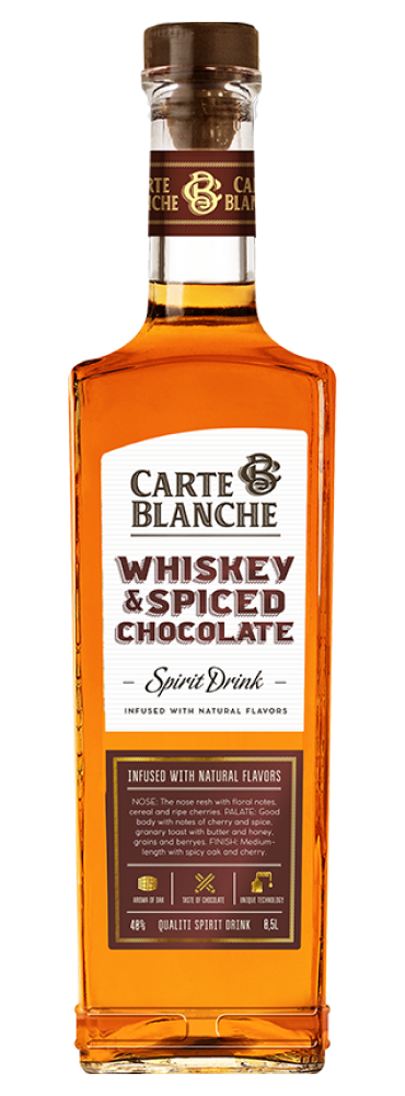 Настойка Carte Blanche Whiskey&Spiced Chocolate Flavour